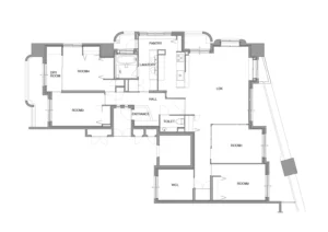 福岡のマンションリノベーション制作事例003_ルームプラン画像